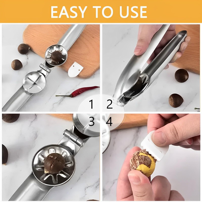 AHEJIOO Chestnut Cutter Stainless Steel Chestnut Cutter, Chestnut Cutter, Chestnut