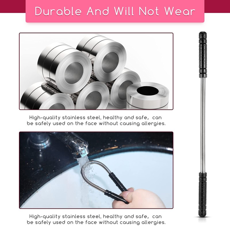 2 Pieces Facial Hair Remover Spring Eyebrow Face Epilator Threading