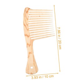 Ipetboom Portable Wide Tooth Hairdressing Comb Durable Tool for All Hair Types for Thick and Curly Hair Smooth Massage Effect for Daily Use