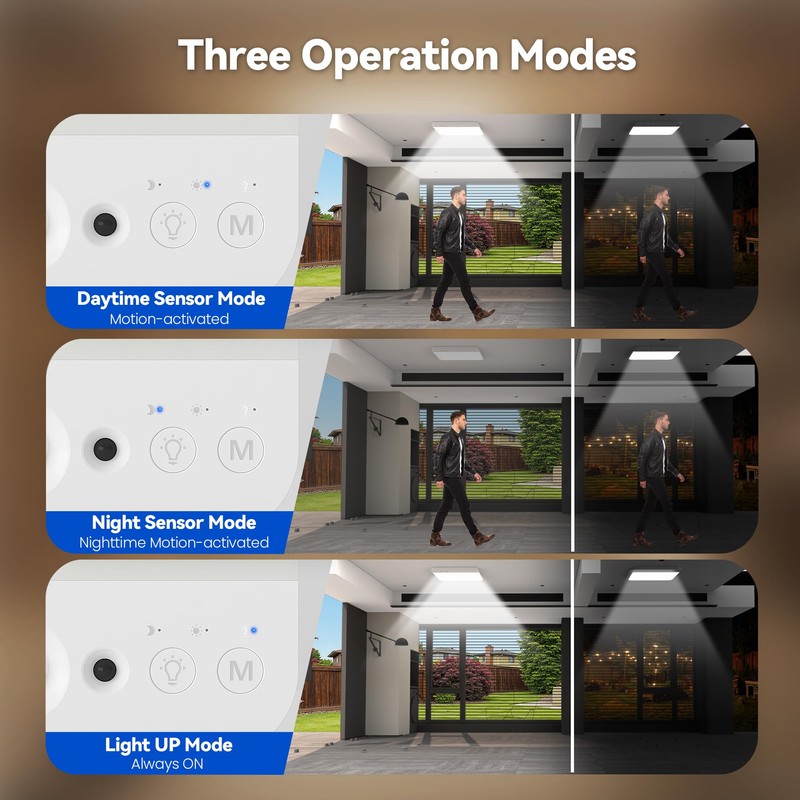 KINDEEP Motion Sensor Ceiling Light: Battery Operated Ceiling Light Wireless