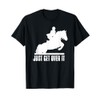 Inglese Equitazione Hunter Jumper Ragazza Cavallo Maglietta