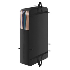 KEEGH Garment Bag Suit 127 x 60 x 25 cm Suit Bag Men's Foldable Clothes Cover Long for Moving with Carry Handle and Clear Window Breathable Travel Garment Bags for Jackets Suit Dress