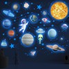 Glow in The Dark Stars Solar System Wall Decals, Sun
