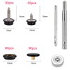 BetterJonny 180pcs Screw Push Button, 60 Sets Stainless Steel Snap