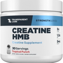 Transparent Labs Creatine HMB Tropical Punch Flavor 30 servings 288g, 1 piece / 트랜스페어런트랩스 크레아틴 Creatine HMB 트로피컬 펀치 맛 30서빙 288g, 1개