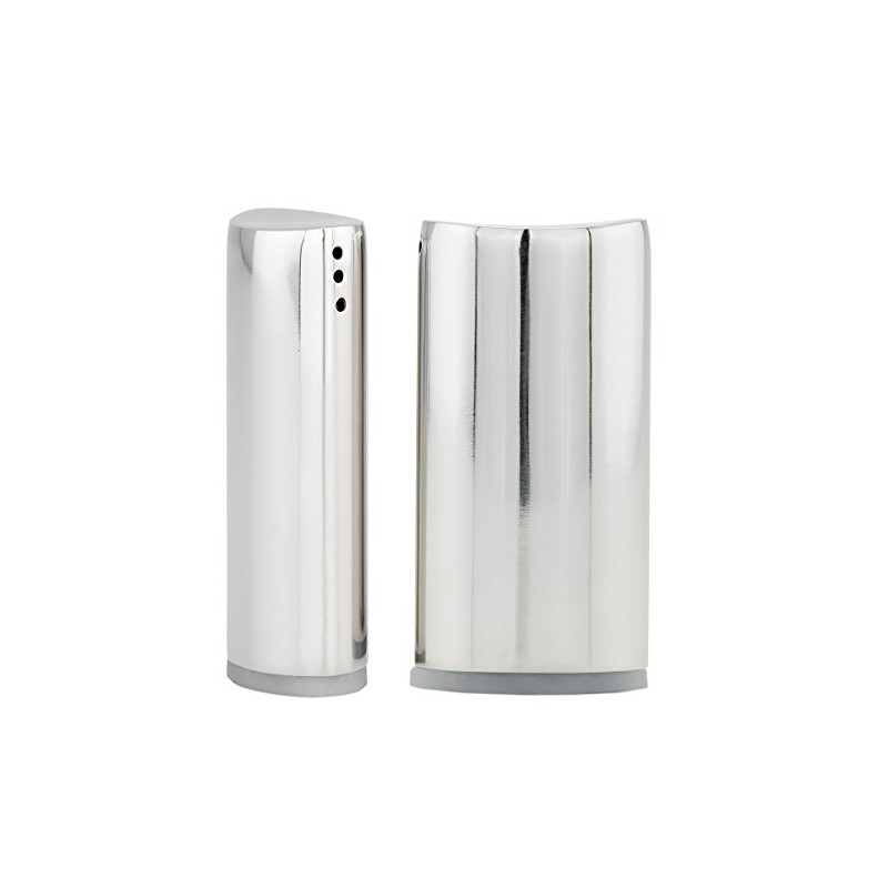 Old Dutch 566SS Stainless Steel Oval Set Salt and Pepper