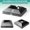 AJOVW 2Pcs 2" (2" Post/4.5" Base) Aluminum Post Base Cover,