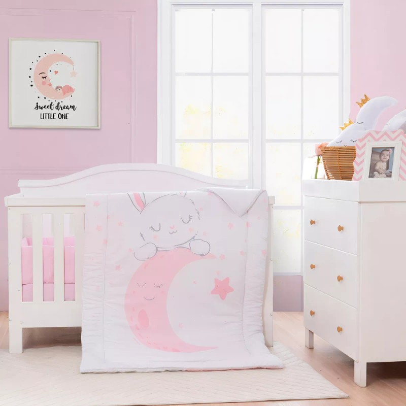 Chiqui Mundo Edredon Para cuna Cama Cuna Corral Baby Moon