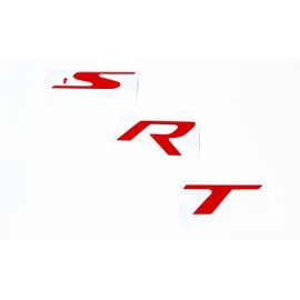 Reflective Concepts SRT Hitch Bezel Inlay Decal fits 2012-2021 Jeep Grand Cherokee SRT - (Color: Gloss Red)