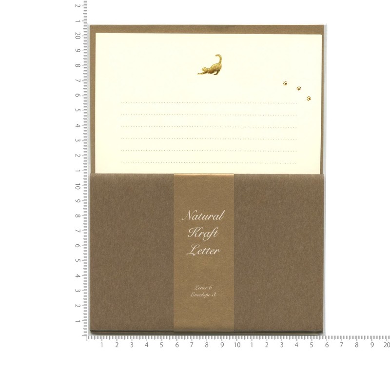 Wrap Letter Set Cat Natural Craft TL071