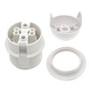 JNXQWE E26 E27 Light Socket,Plastic Threaded Medium Base Lamp Holder