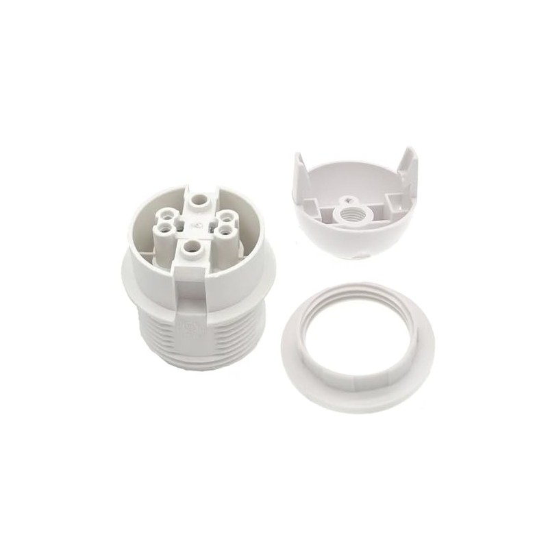 JNXQWE E26 E27 Light Socket,Plastic Threaded Medium Base Lamp Holder