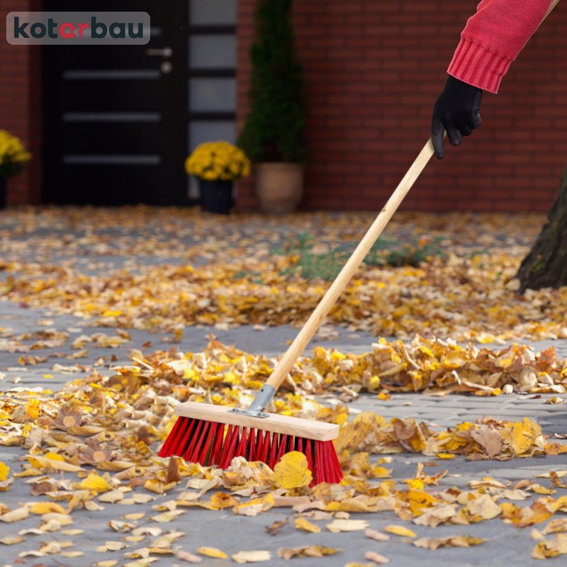 KOTARBAU® Street broom, 300 mm, industrial broom, garden broom, indoor
