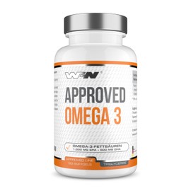 WFN Approved Omega 3-2000mg - 120 Fish Oil Capsules - Premium Omega 3 Capsules High Dose - 1500mg EPA DHA per Serving - Essential Fatty Acids as Triglycerides - Made in Germany - Externally Laboratory