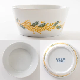 Mino Pottery Mino Ware PLANTAREE-mimosa - 130 Pack Bowls, Set of 2, 5.1 inches (13.0 cm)