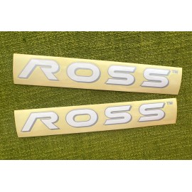 ROSS 8.5” NOS Vintage ROSS BICYCLES Frame Decals Downtube/Toptu