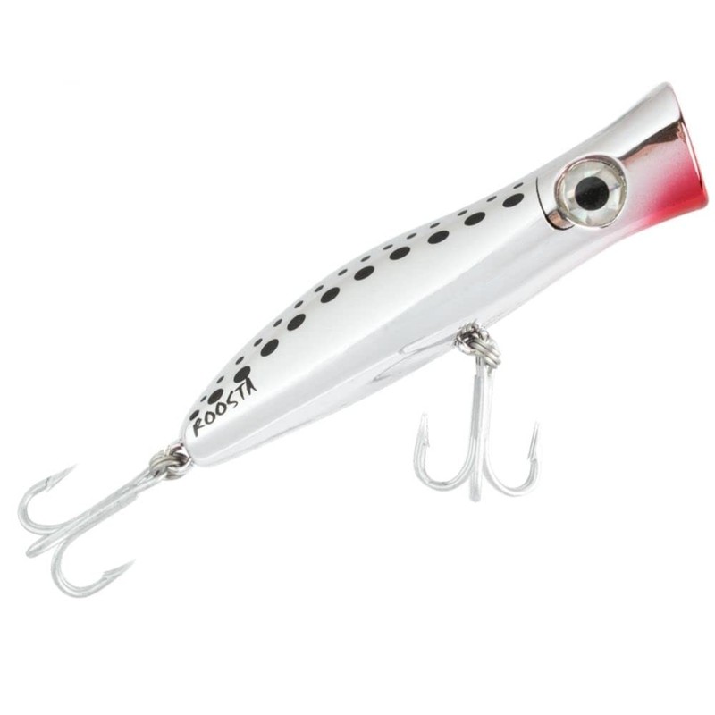 Halco Roosta Popper 105mm White Redhead