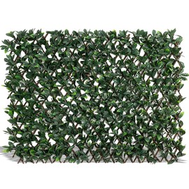 DOEWORKS Expandable Fence Privacy Screen for Balcony Patio Outdoor, 1PC Faux Ivy Fencing Panel for Backdrop Garden Backyard Home Decorations