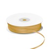 LIUYAXI Double Faced Old Gold Satin Ribbon, 1/8" X Continuous