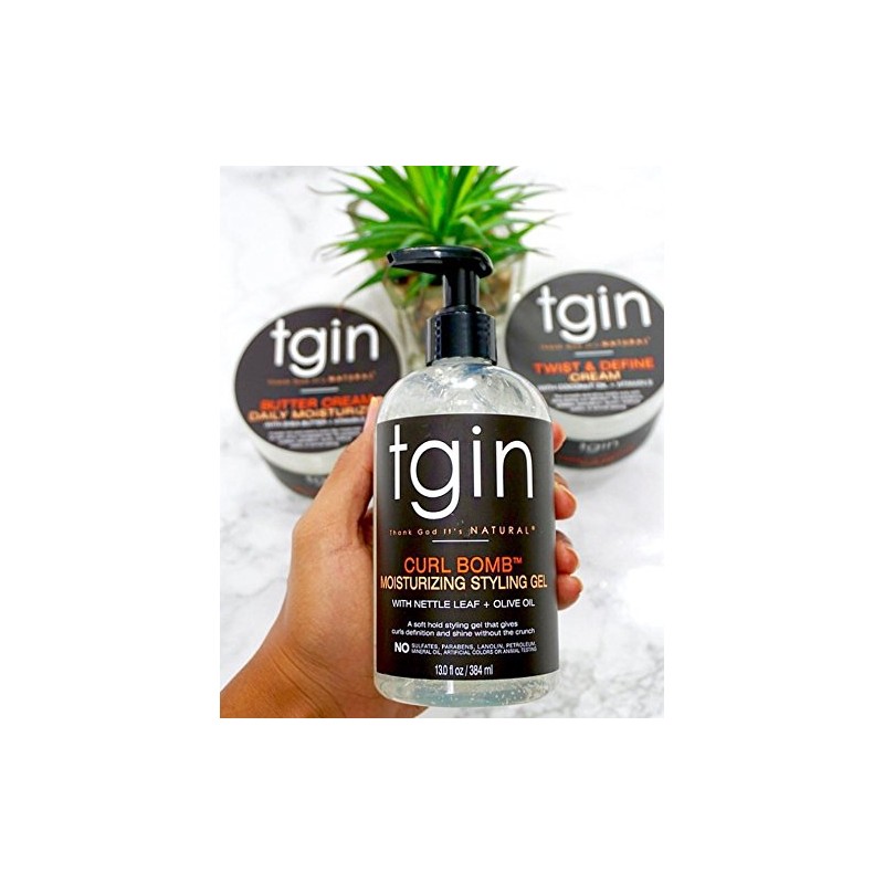 tgin Curl Bomb Moisturizing Styling Gel, 13 oz