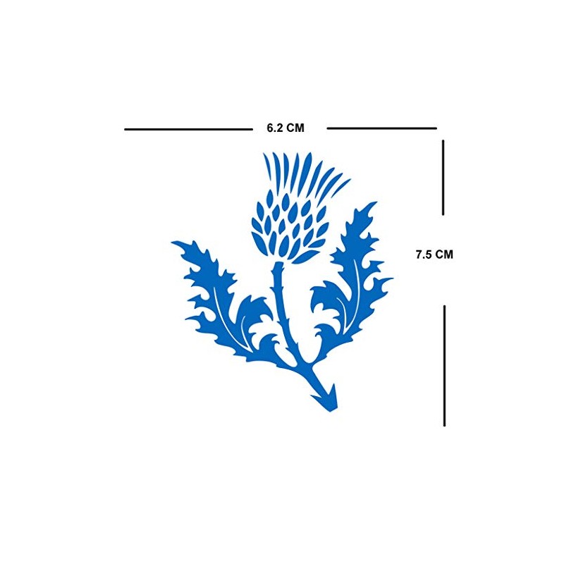TENNER.LONDON Set of 5 Scottish Thistle Iron on Screen print