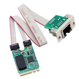 M.2 2.5G Gigabit LAN Ethernet Card, M.2 Key A+E 2.5 GB Network Card with RTL8125B Chipset, Single Port Multi Gigabit PCIExpress Network Adapter for Win/Linux