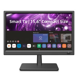 Feihe 15.6 Inch Small Smart TV HD 1080P LED, Flat Screen Smart Television with ATSC Tuner/HDMI/USB/AV for Kitchen, RV, Camper, Home & Bedroom or On-The-Go Entertainment