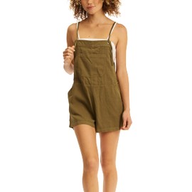 Billabong womens Out N About Short Overall, Sage, X-Small