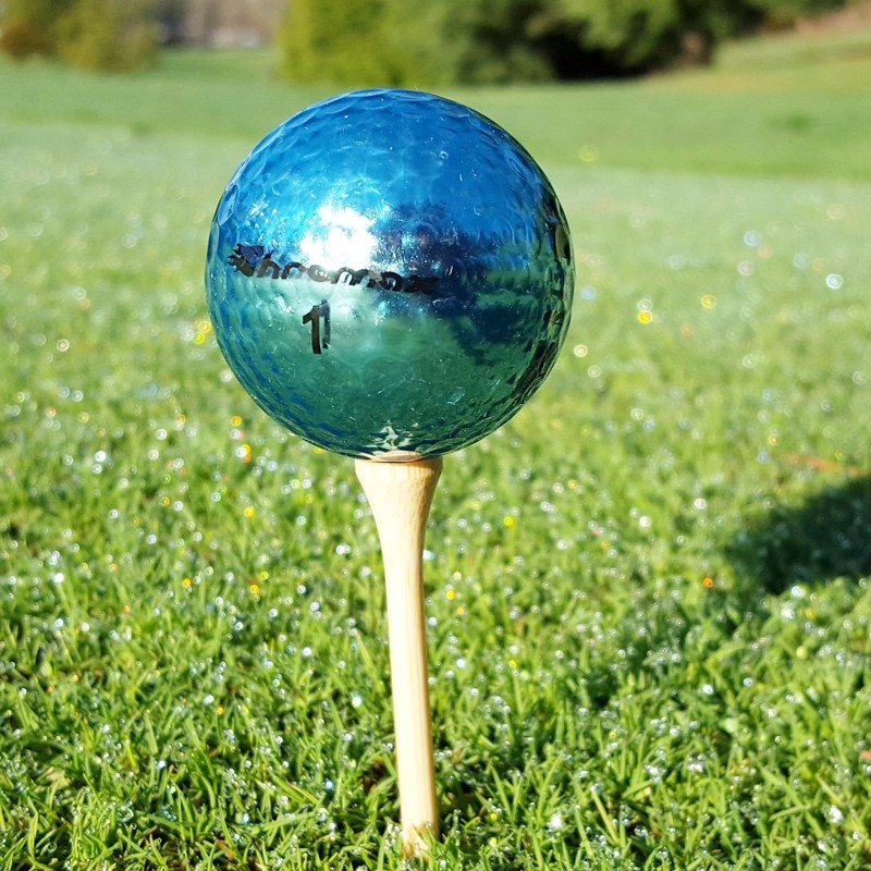 Chromax Metallic M5 カラーゴルフボール (3パックチューブ) ブルー