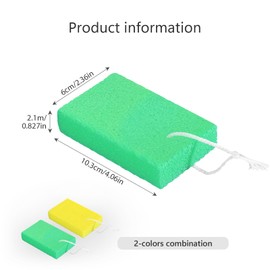 Pumice Stone Foot Care, Pack of 2 Double-Sided Pumice Stone with Rope Foot Care Set Callus Remover for Feet Hands Body Skin Exfoliating