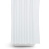 Tropik Home Narrow Width Extra Long White Bathroom Shower Curtain