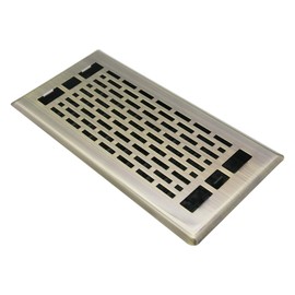 Jatohome Floor Vents Ease Adjust 4X10 Inch Air Vents Bronze Color Decorative Floor Vent for Room Heavy Duty Walkable Steel Floor Register