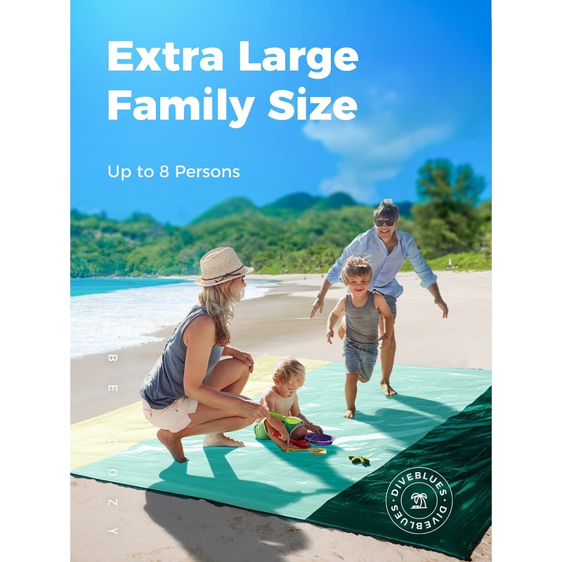 OCOOPA Beach Blanket, Sand-Free, Super Large, 280 x 300 cm,