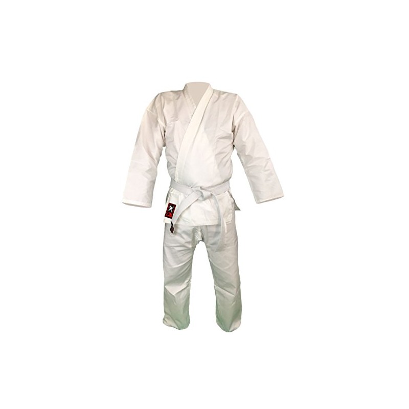 Budodrake Karate Suit Bushido White 8oz Karate Gi (140)