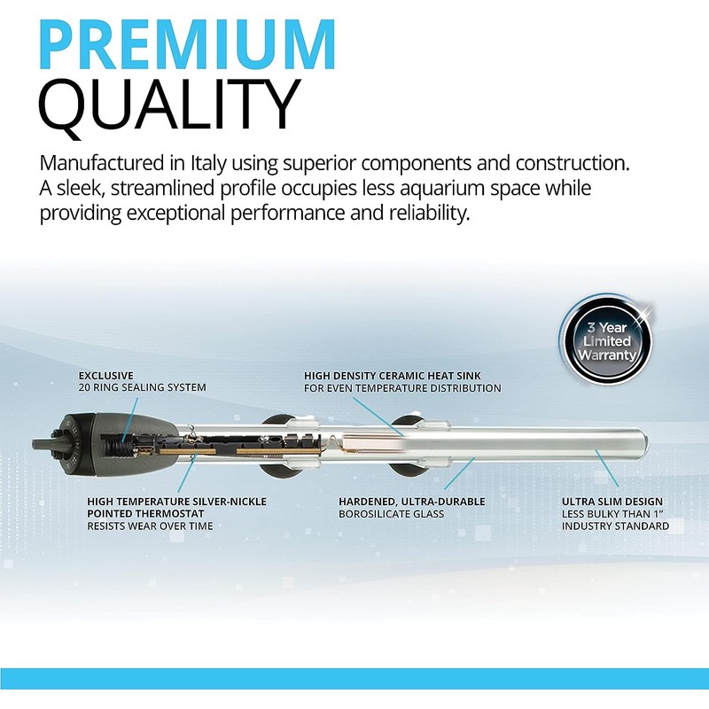 Fluval M 100-Watt Submersible Aquarium Heater – Compact, High-Performance, Reliable