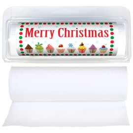 Funny Christmas & Hannuka Mini Toilet Paper Rolls | Gift Idea | Cute Party Favor | Clever Stocking Stuffer | Christmas & Hannuka (3-Pack) (801 Merry Christmas Cupcakes)