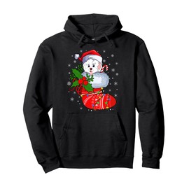 Havanese Dog In Christmas Socks Lights Xmas Pullover Hoodie