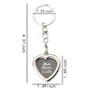 yaozeio Photo Frame Keychain Locket Keychains for Women Men Insert