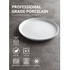 Sweese Porcelain White Dinner Plates Set of 6, 10 Inch