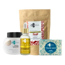 Kit Aclarante Serum Crema Arroz Concha Nacar Mascarilla Bena                                                                                          