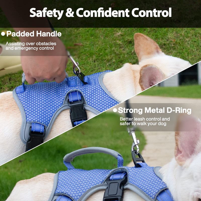Huntboo Escape Proof Dog Harness, Escape Artist Harness, Reflective Dog