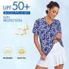 Tanst Sky Womens Golf Shirts, Loose Fit Short Sleeve Golf