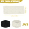 Pack of 2 Plus Velvet Headbands, Warm Hearing Protection Headbands,