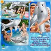 3 Pack 40 Inch Inflatable Shark Large Blow Up Shark
