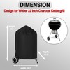 FEVERCOVER Grill Cover for Weber Kettle Charcoal 22 Inch, Heavy