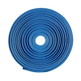uxcell Heat Shrink Tubing, 8mm Dia 12.5mm Flat Width 2:1 Heat Shrink Wrap Cable Sleeve Heat Shrink Tube 5m Blue
