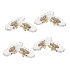 TEHAUX 4 Pairs Soft Nose Pads for Glasses Comfortable Cushions for Sunglasses Eyewear Fit Slip Nose Bridge Inserts Simple Replacement for Enhanced Comfort