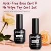 JODSONE 2 Bottles of Top Coat Base Coat Set No