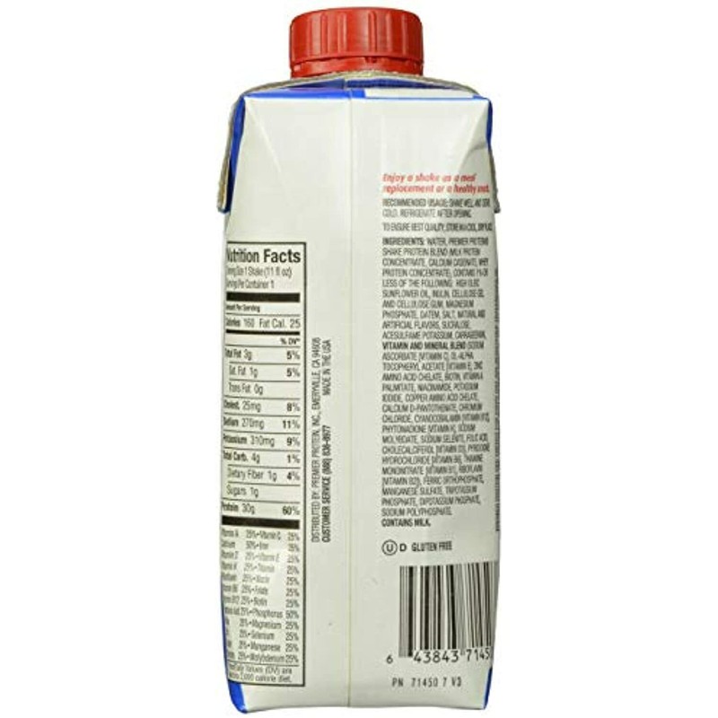 Premier Protein Vanilla Shakes 18-11oz Shakes by Premier Nutrition