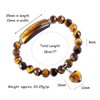 Nupuyai Tiger's Eye Healing Crystal Stone Bracelet for Women, Lucky